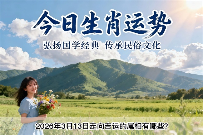 2026年3月13日走向吉运的属相有哪些？真人算命蕞准的算命网站
