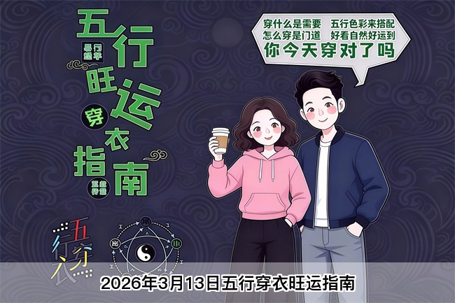2026年3月13日五行穿衣旺运指南
