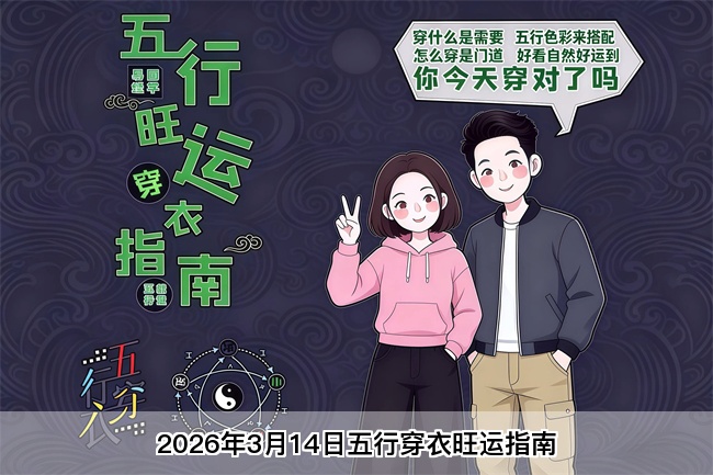 2026年3月14日五行穿衣旺运指南