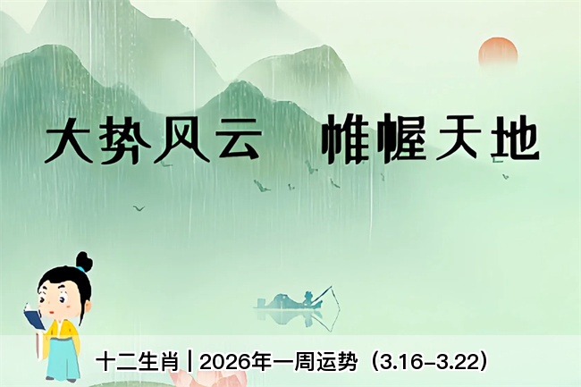 十二生肖 | 2026年一周运势（3.16-3.22）算卦真人算命一条街
