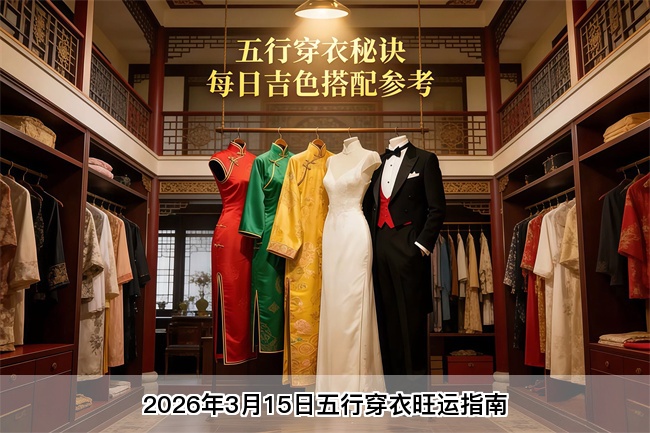 2026年3月15日五行穿衣旺运指南
