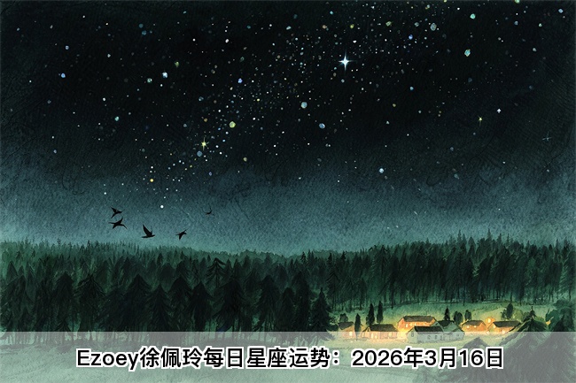 Ezoey徐佩玲每日星座运势：2026年3月16日（算命一条街蕞准网站)  