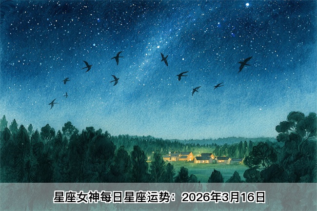 星座女神每日星座运势：2026年3月16日（真人算命一条街）