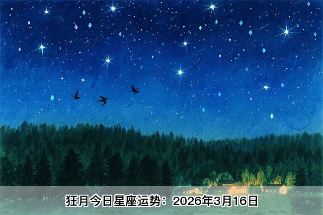 狂月今日星座运势：2026年3月16日（算卦街算命一条街）