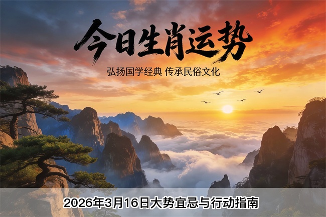 2026年3月16日大势宜忌与行动指南（真人在线算命一条街 ）