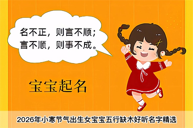 2026年小寒节气出生女宝宝五行缺木好听名字精选