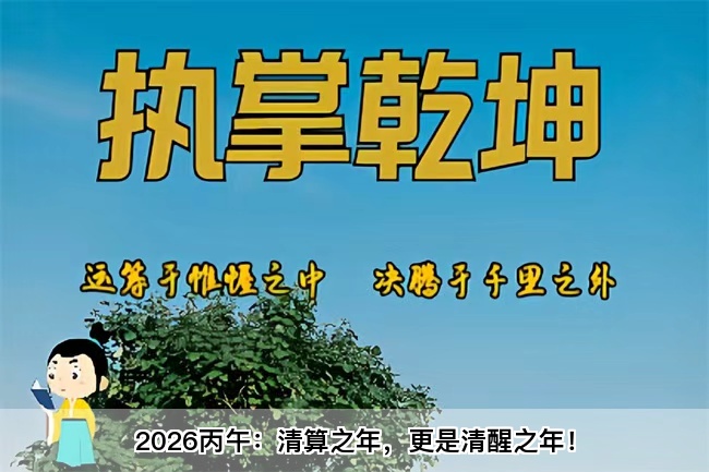2026丙午：清算之年，更是清醒之年！乾坤网算命一条街
