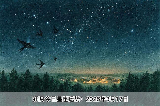 狂月今日星座运势：2026年3月17日（算卦街算命一条街） 