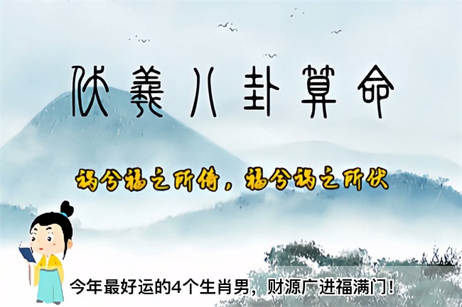 今年最好运的4个生肖男，财源广进福满门！算卦街真人在线算命