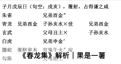 《春龙集》解析｜果是一薯（乾坤网算