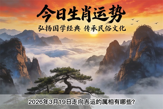 2026年3月19日走向吉运的属相有哪些？（真人算命蕞准的算命网站）
