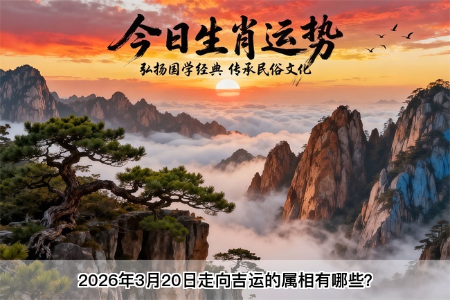 2026年3月20日走向吉运的属相有哪些？真人算命蕞准的算命网站