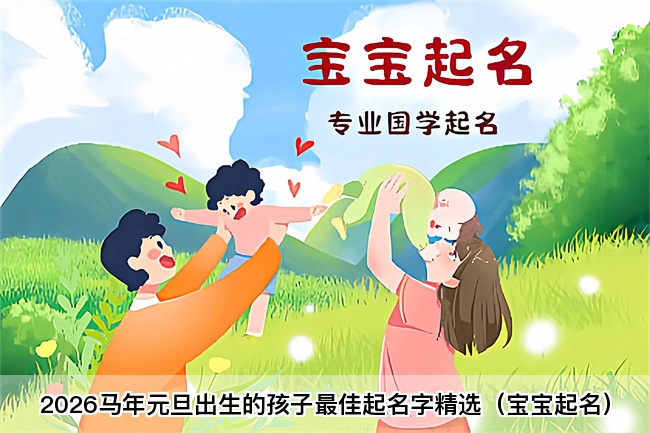 2026马年元旦出生的孩子最佳起名字精选（宝宝起名）