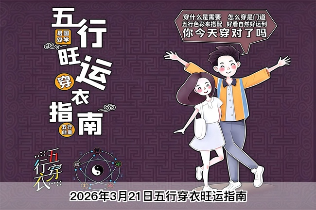 2026年3月21日五行穿衣旺运指南