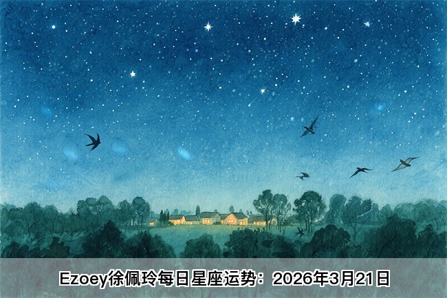 Ezoey徐佩玲每日星座运势：2026年3月21日（算命一条街蕞准网站)  