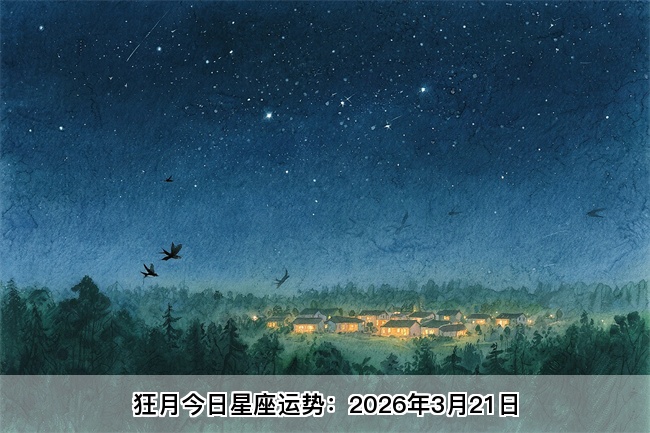 狂月今日星座运势：2026年3月21日（算卦街算命一条街） 