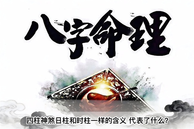 四柱神煞日柱和时柱一样的含义 代表了什么？