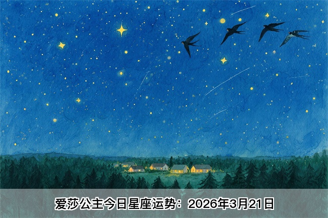 爱莎公主今日星座运势：2026年3月21日（算卦街算命一条街）     