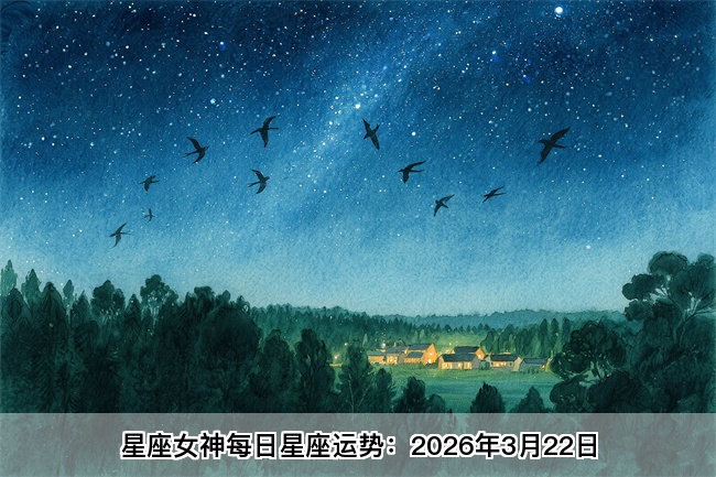 星座女神每日星座运势：2026年3月22日（真人算命一条街）