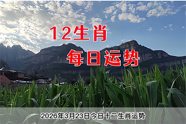 2026年3月23日今日十二生肖运势