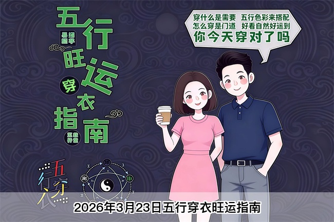 2026年3月23日五行穿衣旺运指南