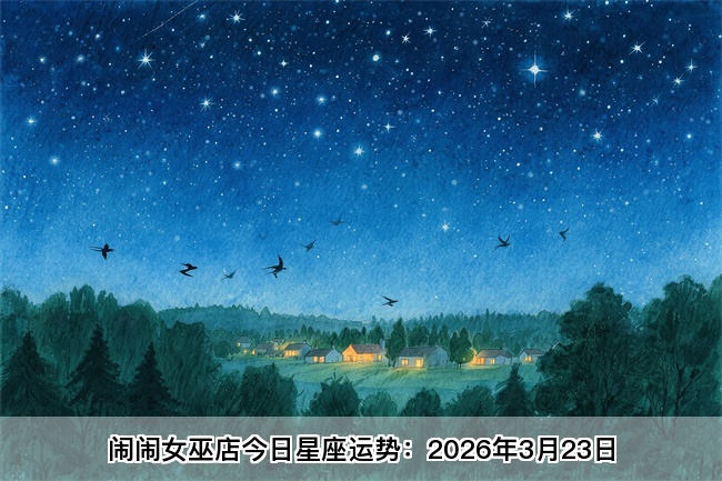 闹闹女巫店今日星座运势：2026年3月23日（算卦街算命一条街）    