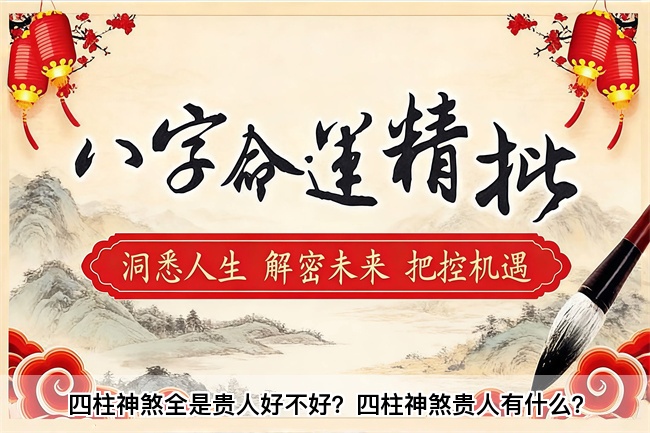 四柱神煞全是贵人好不好？四柱神煞贵人有什么？