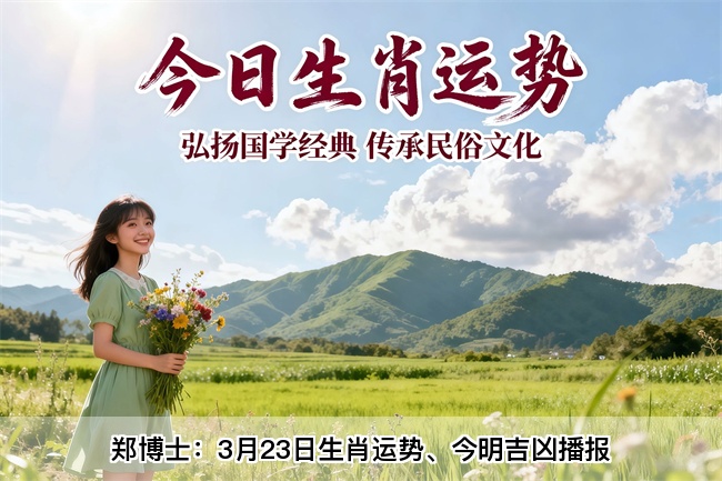 郑博士：3月23日生肖运势、今明吉凶播报(一对一算命一条街)  