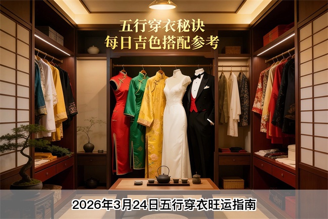 2026年3月24日五行穿衣旺运指南