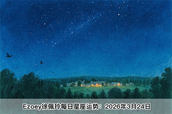 Ezoey徐佩玲每日星座运势：2026年3月24日（算命一条街蕞准网站)  