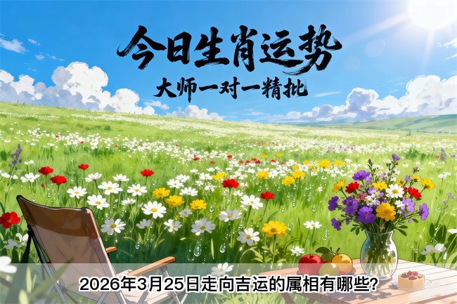 2026年3月25日走向吉运的属相有哪些？真人算命蕞准的算命网站