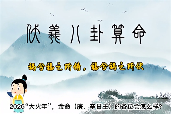2026“大火年”，金命（庚、辛日主）的各位会怎么样？乾坤网算命一条街