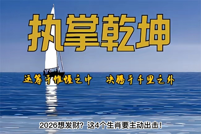 2026想发财？这4个生肖要主动出击！算卦街真人在线算命