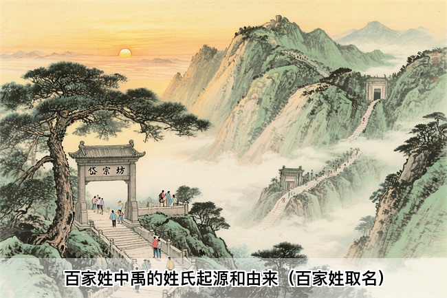 百家姓中禹的姓氏起源和由来（百家姓取名）