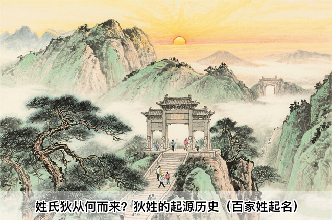 姓氏狄从何而来？狄姓的起源历史（百家姓起名）