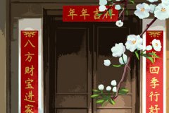 兔年霸气经典七字对联周易风水:2023年春联大全七字带横批