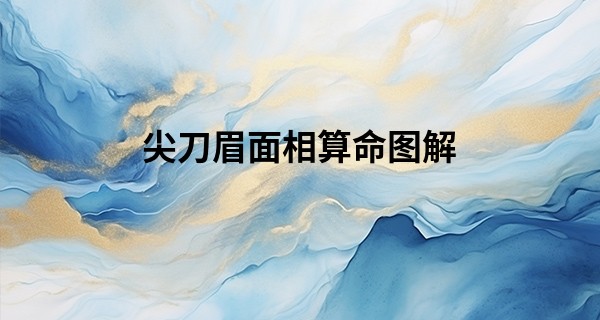 尖刀眉面相算命图解