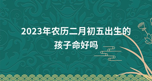 2023年农历二月初五出生的孩子命好吗,这天五行缺什么_星相命理在线算命