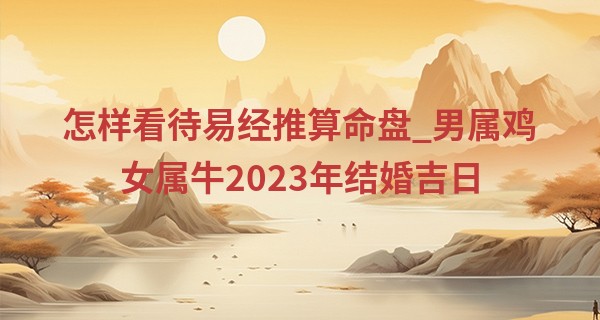 怎样看待易经推算命盘_男属鸡女属牛2023年结婚吉日 这两个在一起好吗