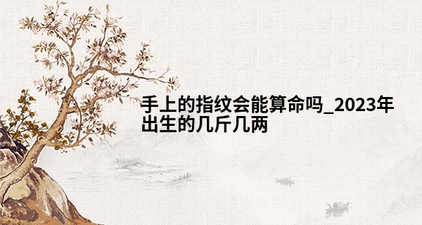 手上的指纹会能算命吗_2023年出生的几斤几两 出生八字几斤几两查询