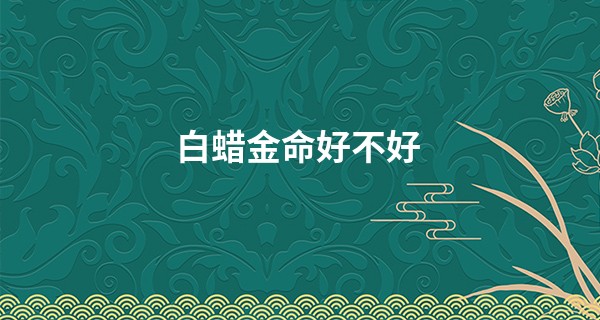 白蜡金命好不好 富贵命格自有机缘_于海峰算命 夏媛媛