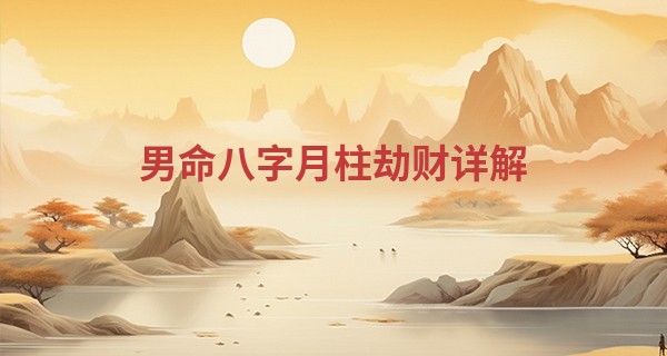男命八字月柱劫财详解 需要注意兄弟关系_自动投币算命机