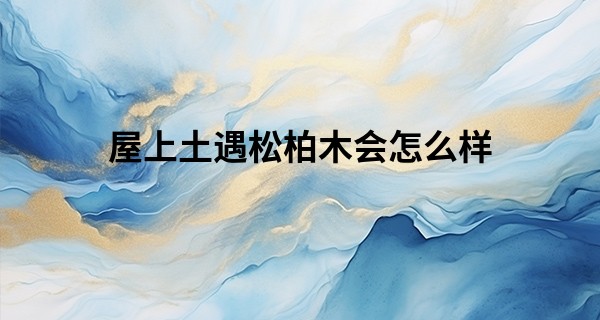 屋上土遇松柏木会怎么样
