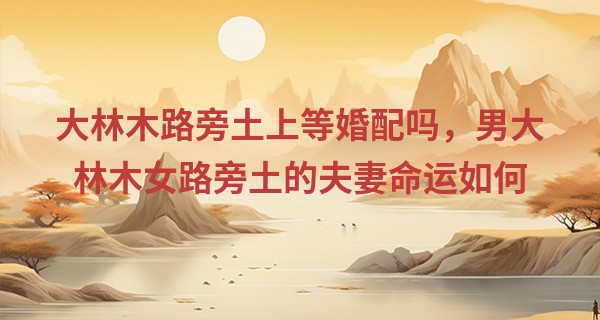 大林木路旁土上等婚配吗，男大林木女路旁土的夫妻命运如何