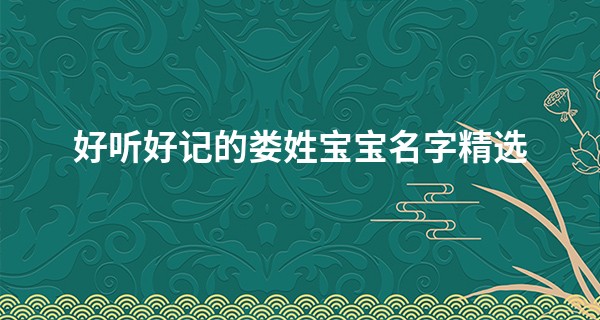 好听好记的娄姓宝宝名字精选